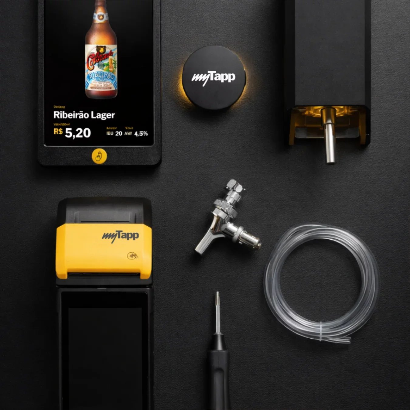 Kit de instalação do sistema de autosserviço de chopp myTapp