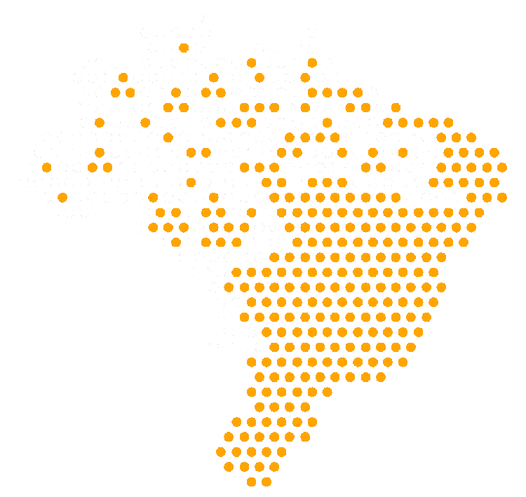 Mapa do Brasil Pontilhado